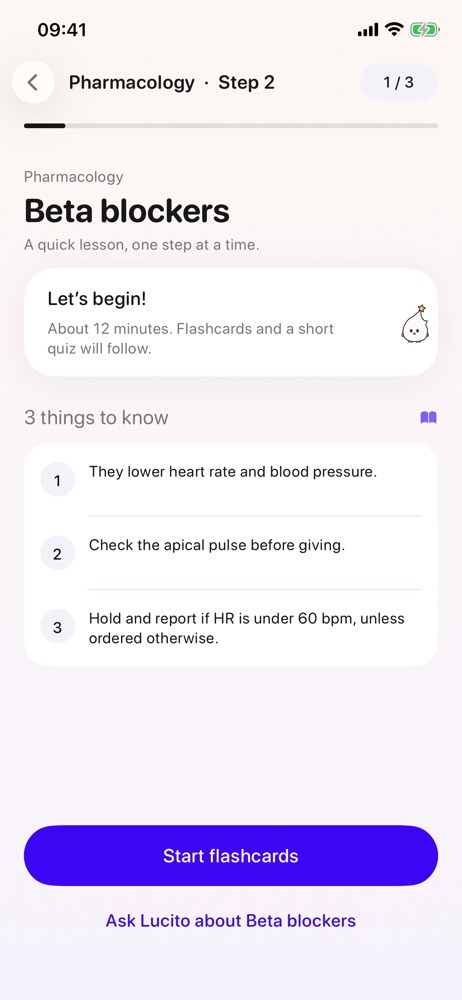Lesson: Beta blockers, three things to know